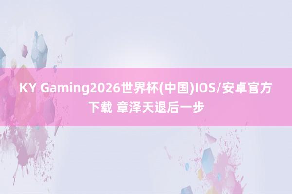 KY Gaming2026世界杯(中国)IOS/安卓官方下载 章泽天退后一步