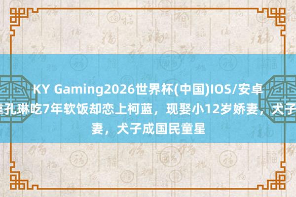 KY Gaming2026世界杯(中国)IOS/安卓官方下载 靠孔琳吃7年软饭却恋上柯蓝,现娶小12岁娇妻,犬子成国民童星